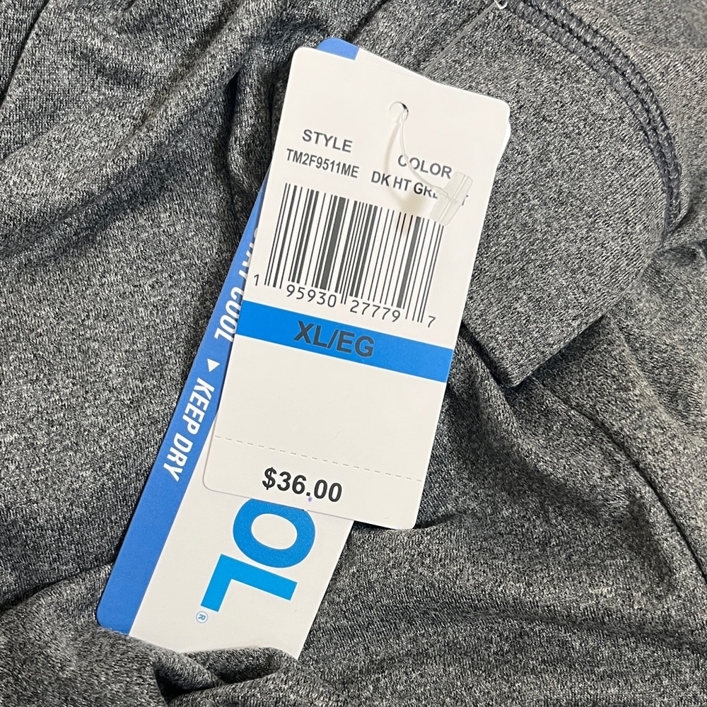 NWT 32 Degrees Cool Grey Sleepwear Long Sleeve Tee - Picture 8 of 11